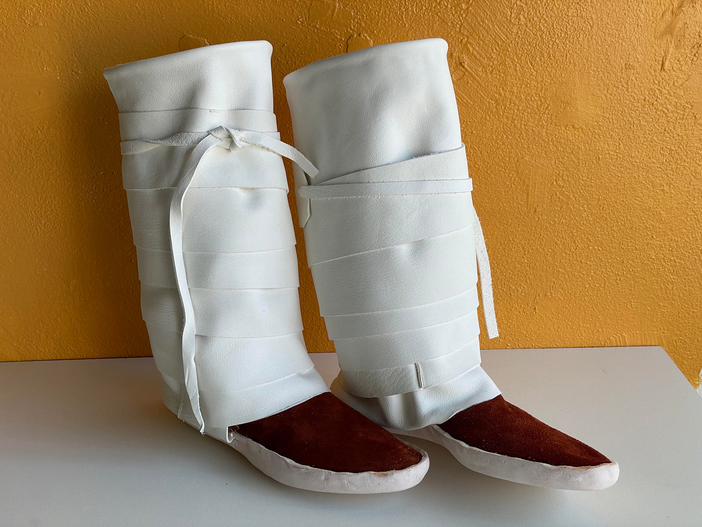 Women's Taos Navajo Style Legging Wrap Moccasins W/ Thick sole