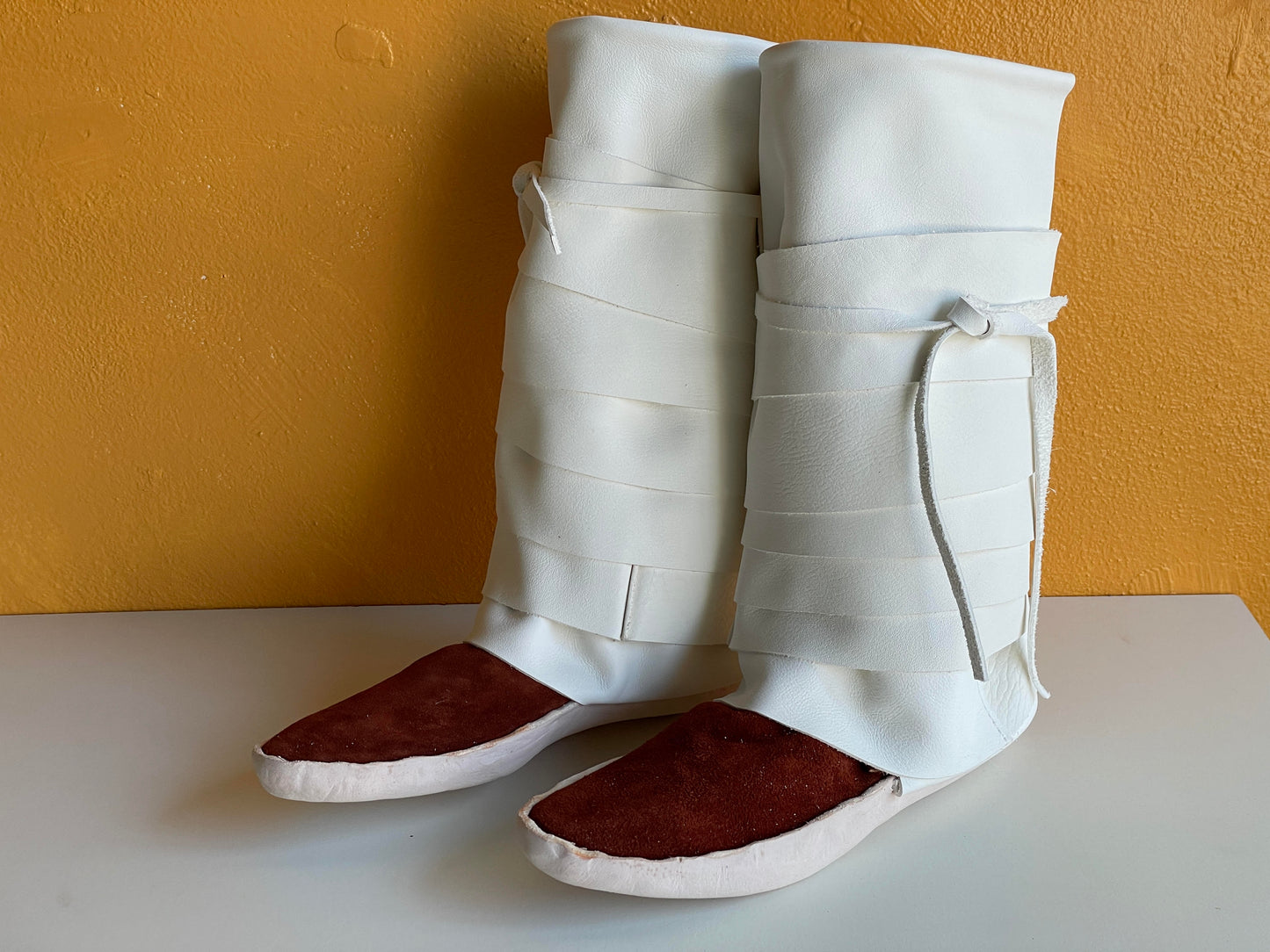 Women's Taos Navajo Style Legging Wrap Moccasins W/ Thick sole